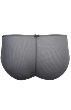 Damskie Le Vernis Figi Hipster|Panty Damskie - Kayczne figi dakie grafitowe Roance V-F20