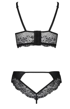 Kobiecy komplet bielizny damskiej biustonosz i majtki plus size Loona