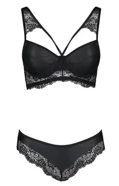 Kobiecy komplet bielizny damskiej biustonosz i majtki plus size Loona