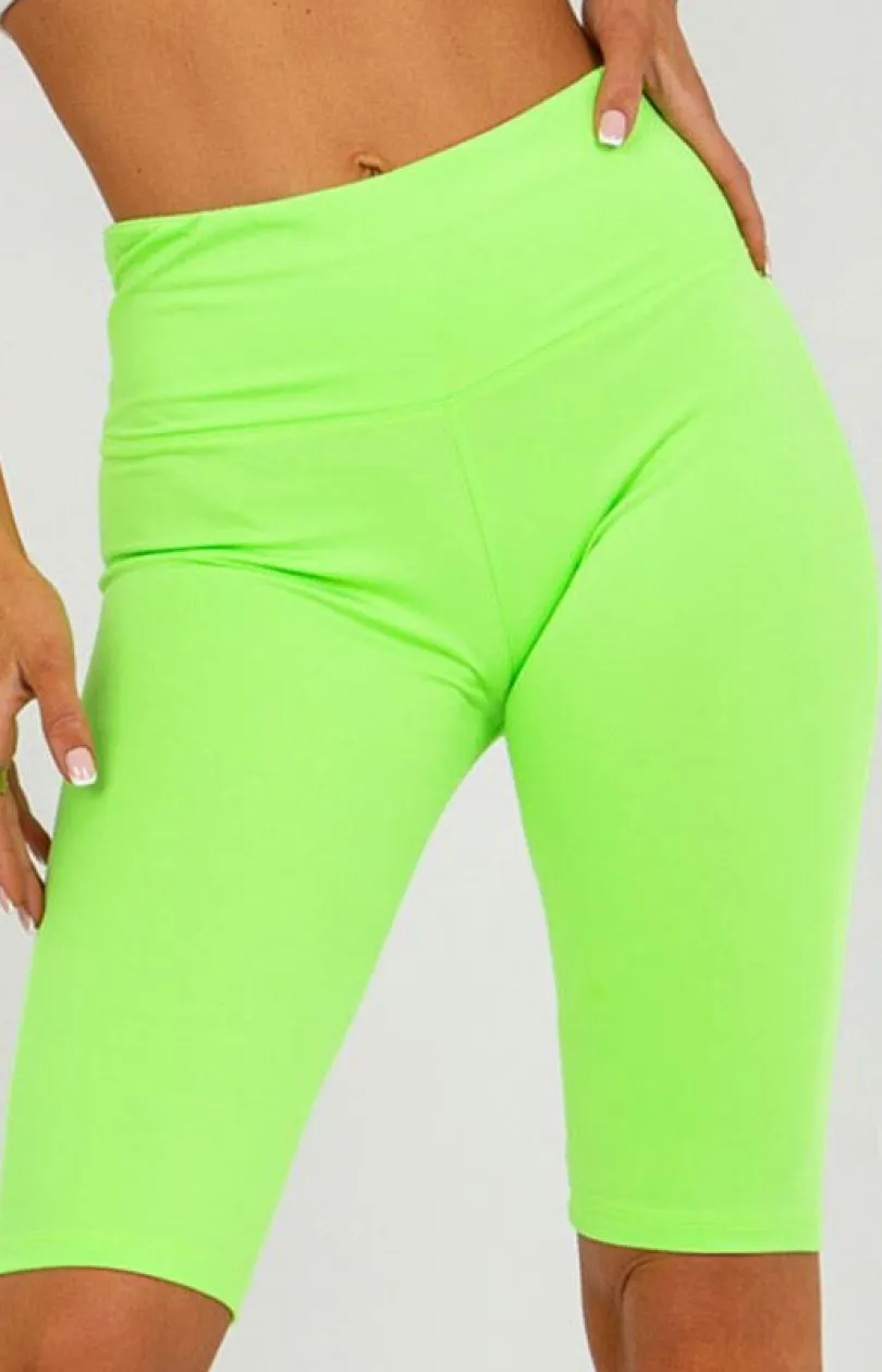 Damskie EX MODA Legginsy|Kolarki Damskie - Kolarki damskie zielone EM-LG-574-1.40