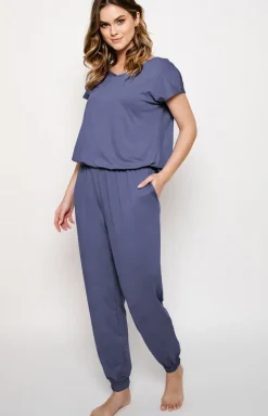 Damskie Italian Fashion Piżamy Dwuczęściowe|Piżamy Damskie Długie - Kobinezon daki Parao