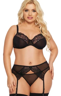 Komplet 3 częściowy czarny plus size Marella
