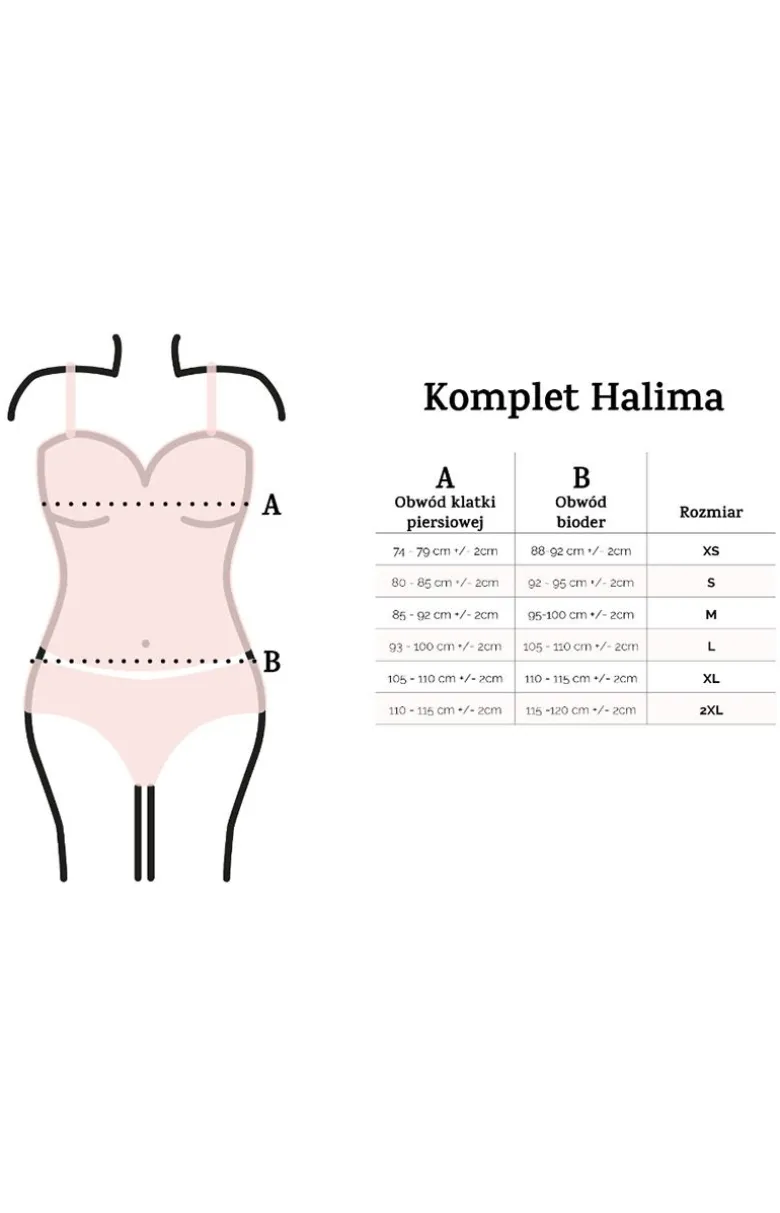 Komplet damski czerwony Halima
