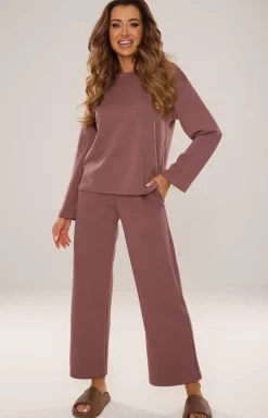 Komplet damski homewear w kolorze mokka BUTTER 886