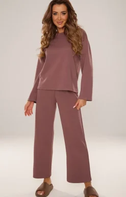 Komplet damski homewear w kolorze mokka BUTTER 886