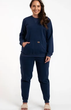 Italian Fashion Moda - Komplet dresowy damski granatowa Fox