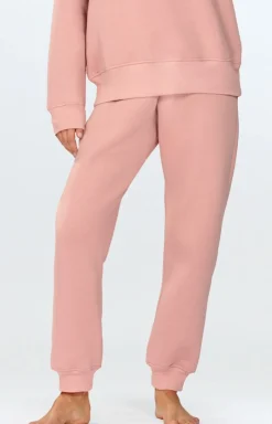 DKaren Moda|Bielizna Homewear - Kopet dreowy daki pudrowy róż Rehea