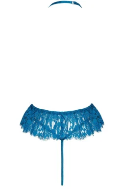 Koronkowe body damskie turkusowe Karla teddy