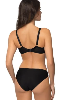 Róża Biustonosz Koronkowy|Biustonosze Semi-Soft - Koronkowe figi dakie czarne inga