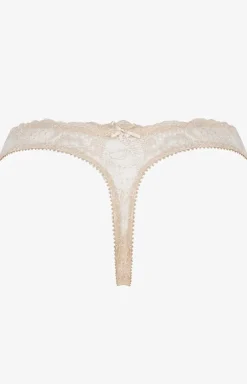 Koronkowe stringi damskie beżowe Pure Love 1973