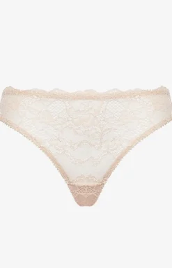 Koronkowe stringi damskie beżowe Pure Love 1973