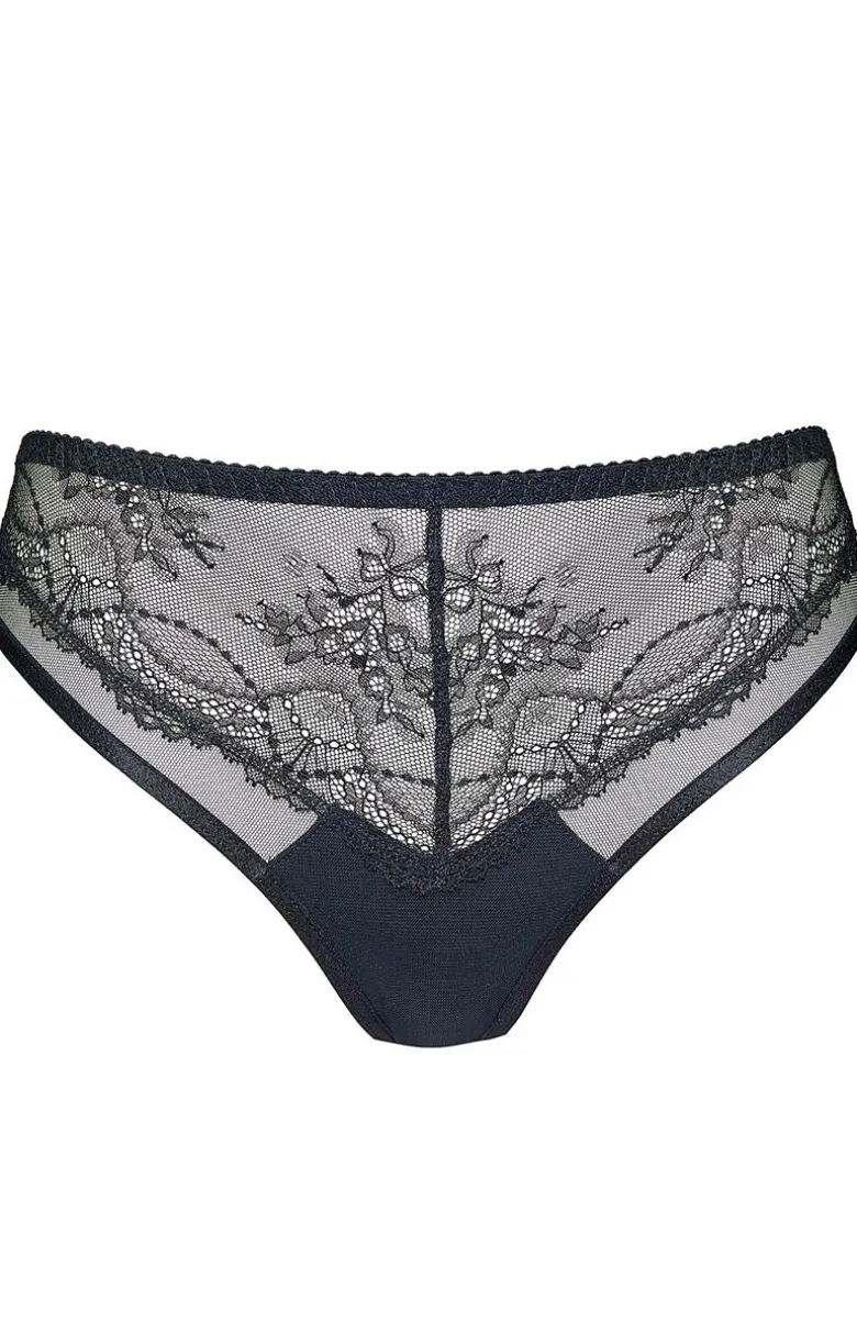 Koronkowe stringi damskie czarne Sophie