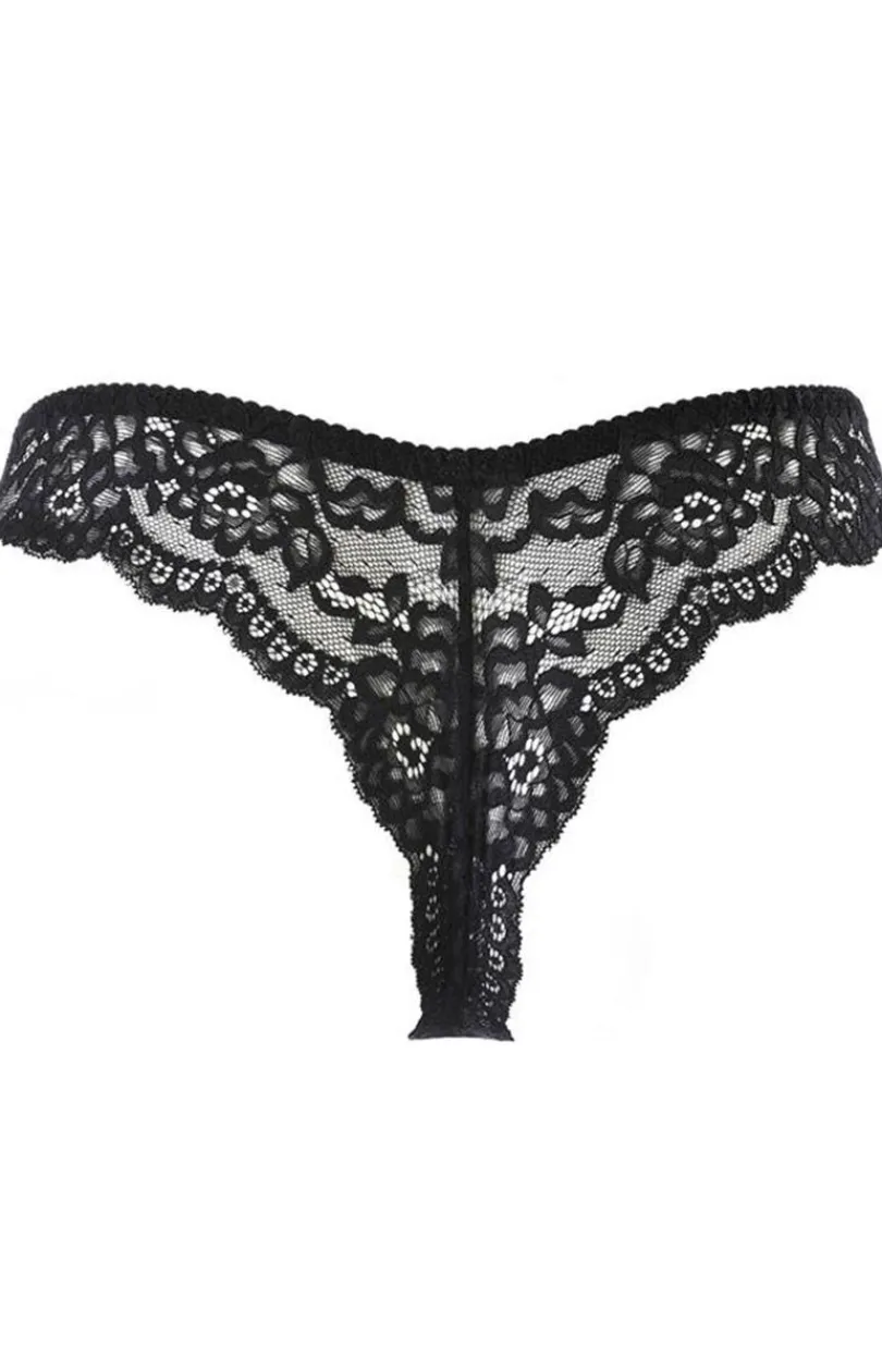 Damskie Axami Półgorsety Damskie|Stringi Damskie - Koronkowe stringi V-10515