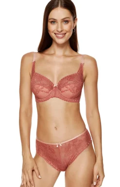 Gorteks Biustonosze Semi-Soft - Koronkowy biustonosz półusztywniany Bisou B3