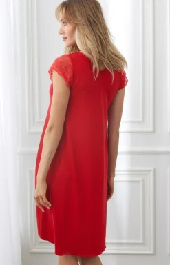 Koszula damska plus size Fanny 340 w kolorze czerwonym