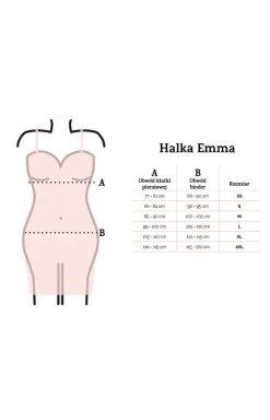 Koszula nocna damska czarna Emma