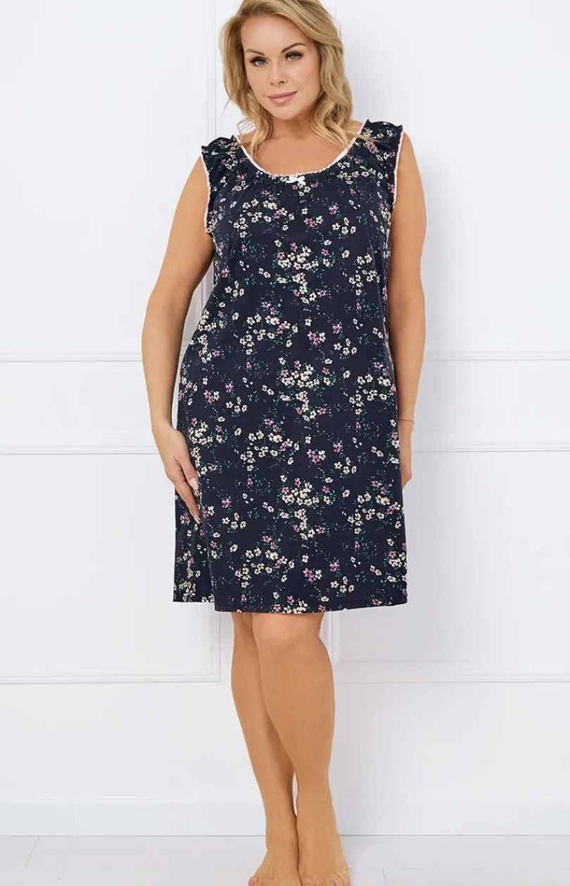 Damskie Italian Fashion Koszula Nocna Na Ramiączkach|Koszule Nocne Damskie - Kozua nocna daka na zerokie raiączko Ai