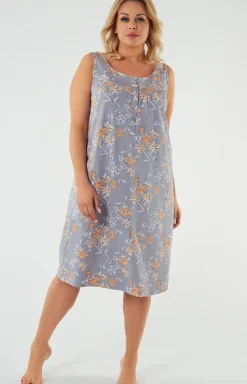 Damskie Italian Fashion Koszule Nocne Damskie|Koszule Nocne - Koszua nocna daska na szerokie raiączko Nidri