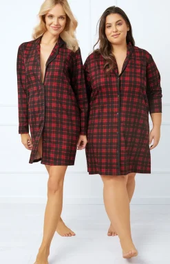 Damskie Italian Fashion Koszule Nocne Damskie|Koszula Nocna Rozpinana - Kozua nocna daka z długi rękawe Nicoa