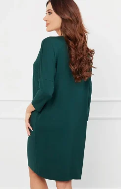 Damskie Italian Fashion Koszule Nocne|Koszule Nocne Damskie - Kozua nocna daka z 3/4 rękawe zieona Natura