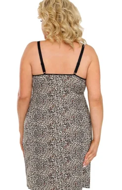 Damskie Donna Koszula Nocna Na Ramiączkach|Koszule Nocne Damskie - Koszula nocna na ramiączkach plus size Omari II