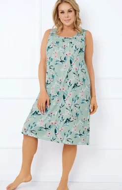 Damskie Italian Fashion Koszula Nocna Na Ramiączkach|Koszule Nocne Damskie - Koszula nocna na szeroki raiączka Alwea