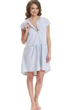 Damskie Doctor Nap Bielizna Ciążowa|Ciążowa Bielizna Nocna - Kozua nocna TCB.9445 Grey eang