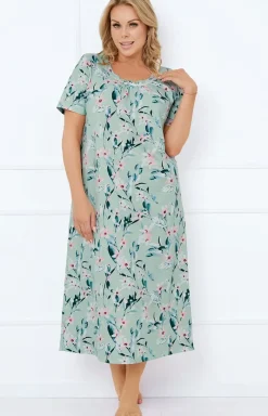 Damskie Italian Fashion Koszule Nocne|Koszule Nocne Damskie - Koszua nocna z krótkim rękawem Awea