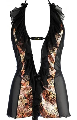 Koszulka babydoll i stringi V-10409