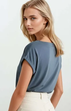Eldar Podkoszulki|Moda - Kozuka daka granatowa na krótki rękaw Noria