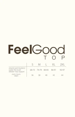 Mitex Podkoszulki|Podkoszulki - Kozulka daka z wbudowany biutonoze czarna FEEL GOOD