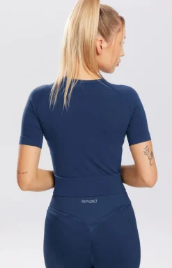 Spaio Bielizna Termoaktywna - Kozuka Rahguard granatowa z krótki rękawe Adapt