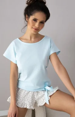 Damskie SENSIS Bielizna Plus Size|Piżamy Damskie Krótkie - Krótka piżaa daka Areta