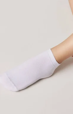 Krótkie skarpetki damskie sportowe białe 3DSOCKS