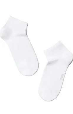 Krótkie skarpetki damskie sportowe białe 3DSOCKS