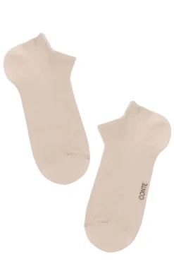 Krótkie skarpetki damskie sportowe beżowe 3DSOCKS