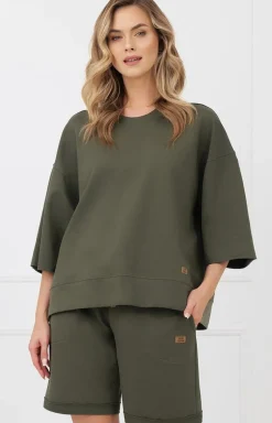 Krótkie spodenki damskie khaki Kaori