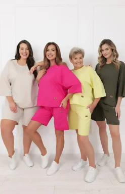 Krótkie spodenki damskie khaki Kaori