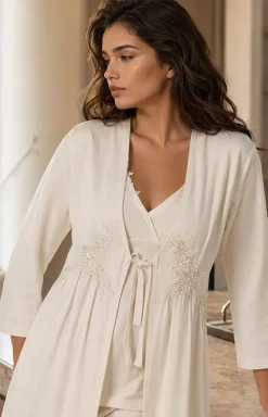 LivCo Corsetti Fashion Szlafroki I Peniuary - Krótki szlafrok damski Suri LC 90021