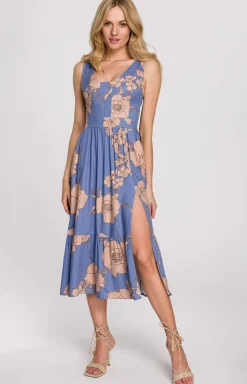 makover Moda - K098/1 sukienka idi bez rękawów
