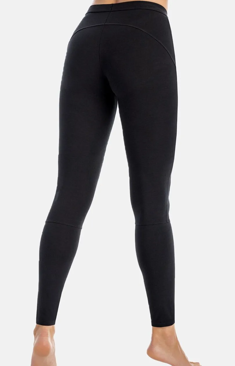 Damskie Teyli Legginsy|Legginsy Damskie - egginy bawełniane dakie czarne Konni