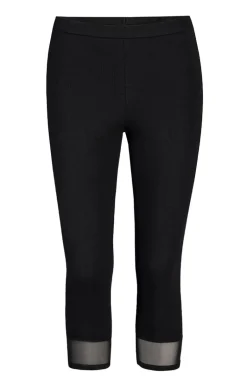 Legginsy damskie bawełniane czarne 3/4 Glamo 2203