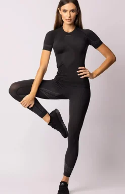 Legginsy damskie czarno-szare Breeze