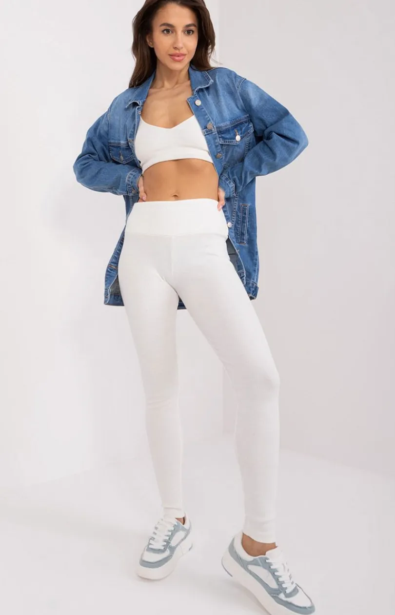 Damskie EX MODA Legginsy|Legginsy Damskie - Legginsy prążkowane EM-LG-725.11