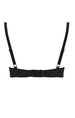 Lorita 19010 czarny gładki biustonosz super push-up