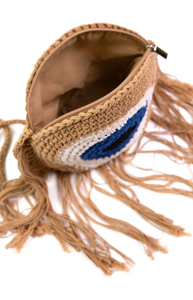 Mała pleciona torebka damska w stylu boho Izzy tr24183-1