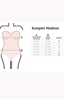 Madison piżama satynowa