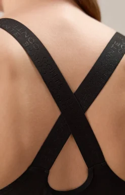 Conte Figi Bawełniane|Biustonosze Sportowe - ajtki bikini czarne FEXIBE B 2240