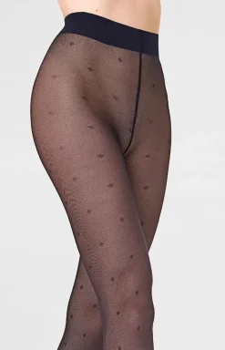 Marilyn Rajstopy We Wzory|Rajstopy - cienkie rajstopy z delikatnym wzorem w romby 20 DEN Allure F0