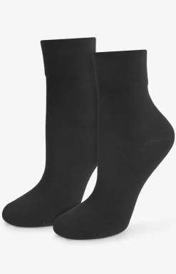 Marilyn czarne skarpetki z jedwabiem Silk Socks